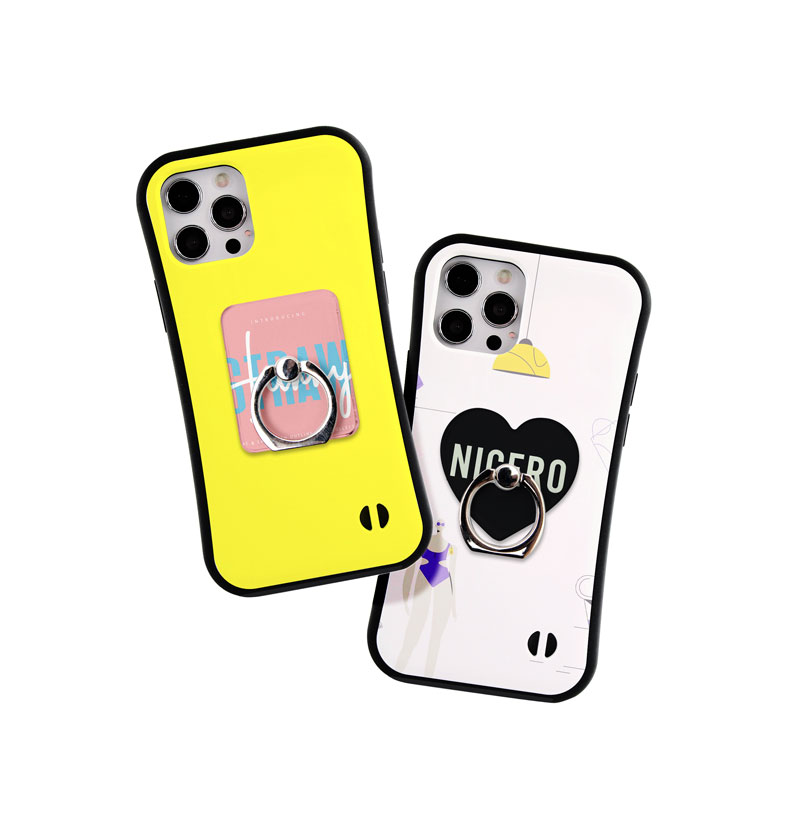 MY mama ハート型 アレンジ スマホリング 1個 全2色 □ スマホスタンド バンカーリング フィンガーリング モバイルリング パーツ レジン: 手作り工房 MYmamaヤフー店 - 通販 - Yahoo!ショッピング