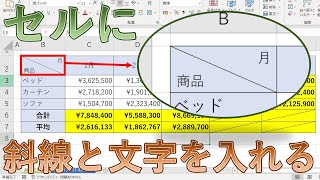 エクセルで斜線の引き方－ すぐ試せる 簡単な方法と応用テクニックを覚えて、便利に使いましょうワカルニ