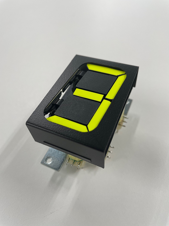 青色7セグメントLED表示器OSL10561-IBアノードコモン アノード共通接続