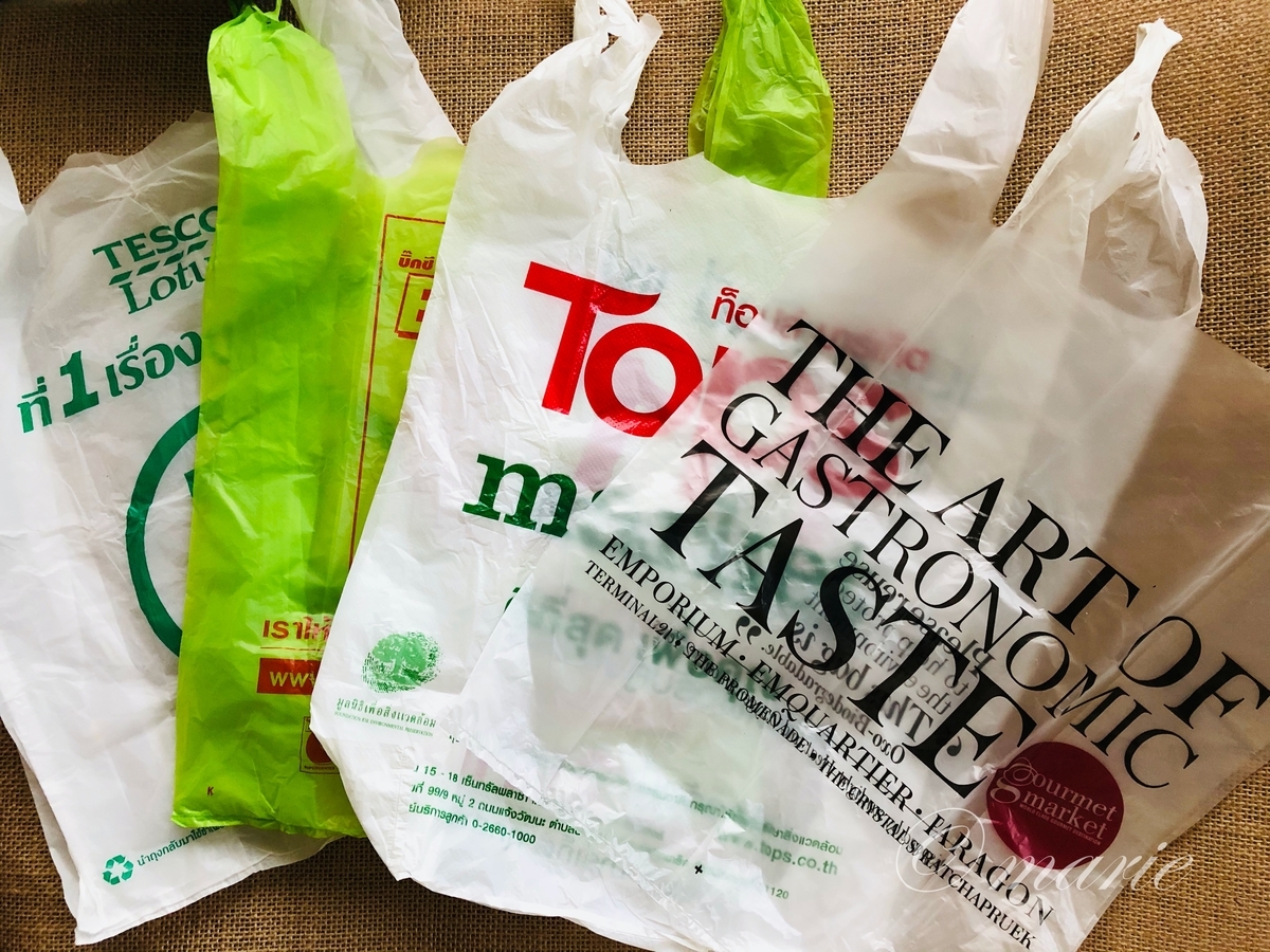 バンコクのスーパーマーケット＆デパート：プラスチックバッグ レジ袋 コレクション！ - タイ🇹🇭バンコク スクンビットダイアリ