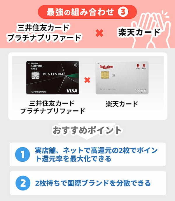 クレジットカード最強の2枚の選び方とゴールドカードとのお得な組み合わせを徹底解説！クレジットカードの三井住友VISAカード