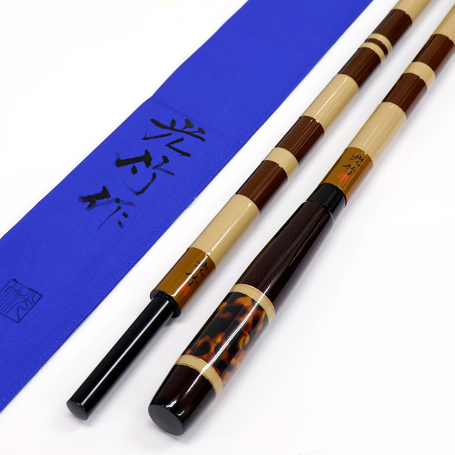 ☆光竹作 長竿用 カーボン竿掛２本物 笛巻 遂牙 赤