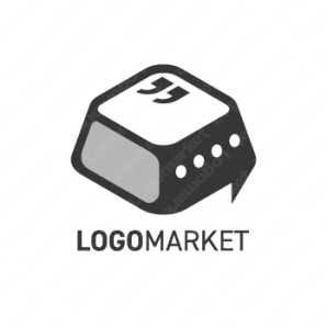 ロゴ作成デザインです。シンプルワークスチャット・コミュニケーションコミュニケーションをイメージしたロゴマークです