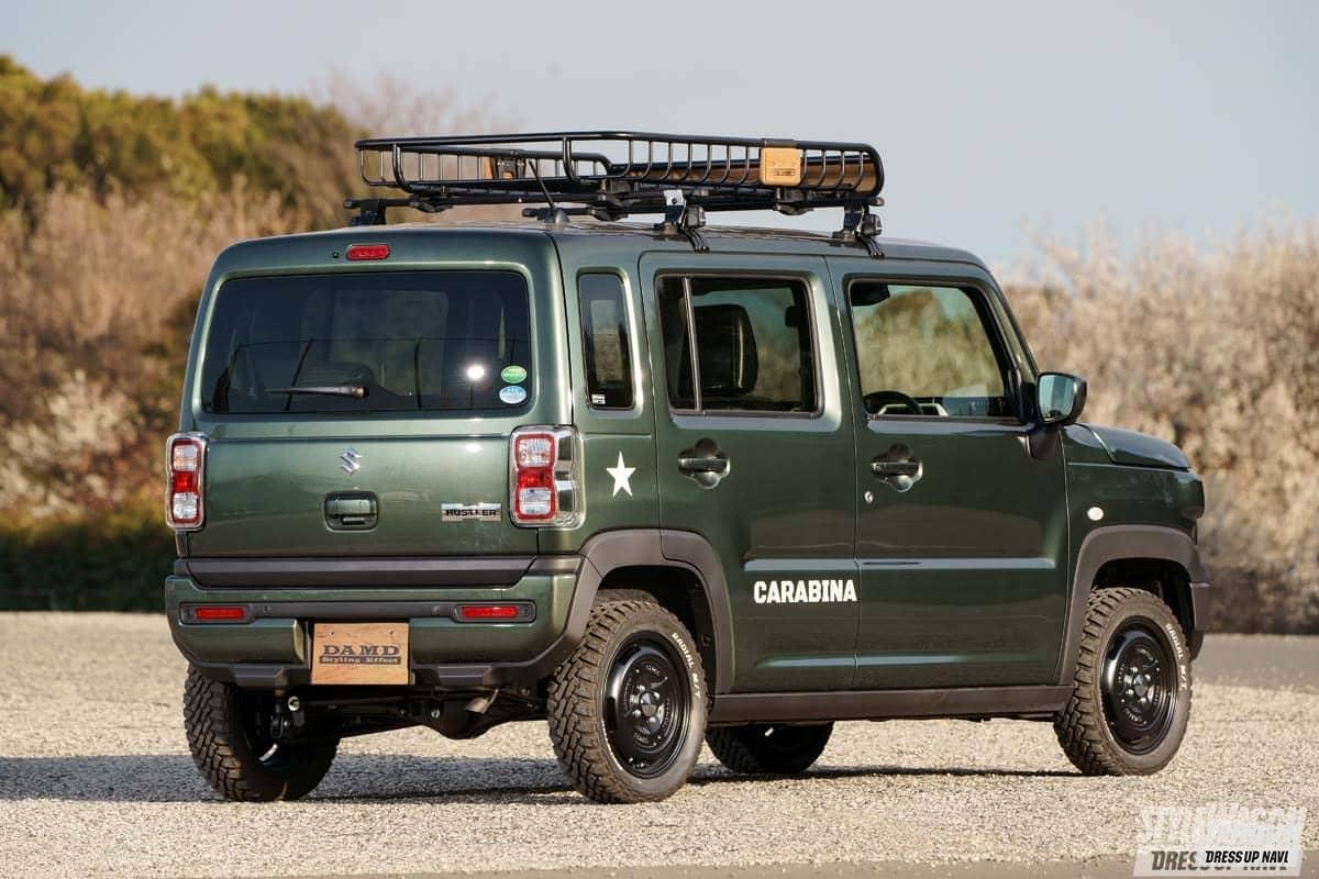 彼女の「ハスラー」はウッディな内装が自慢！ 魅せるオーディオのアウトドアカスタムが斬新ですAUTO MESSE WEB オートメッセウェブ〜クルマを文化する