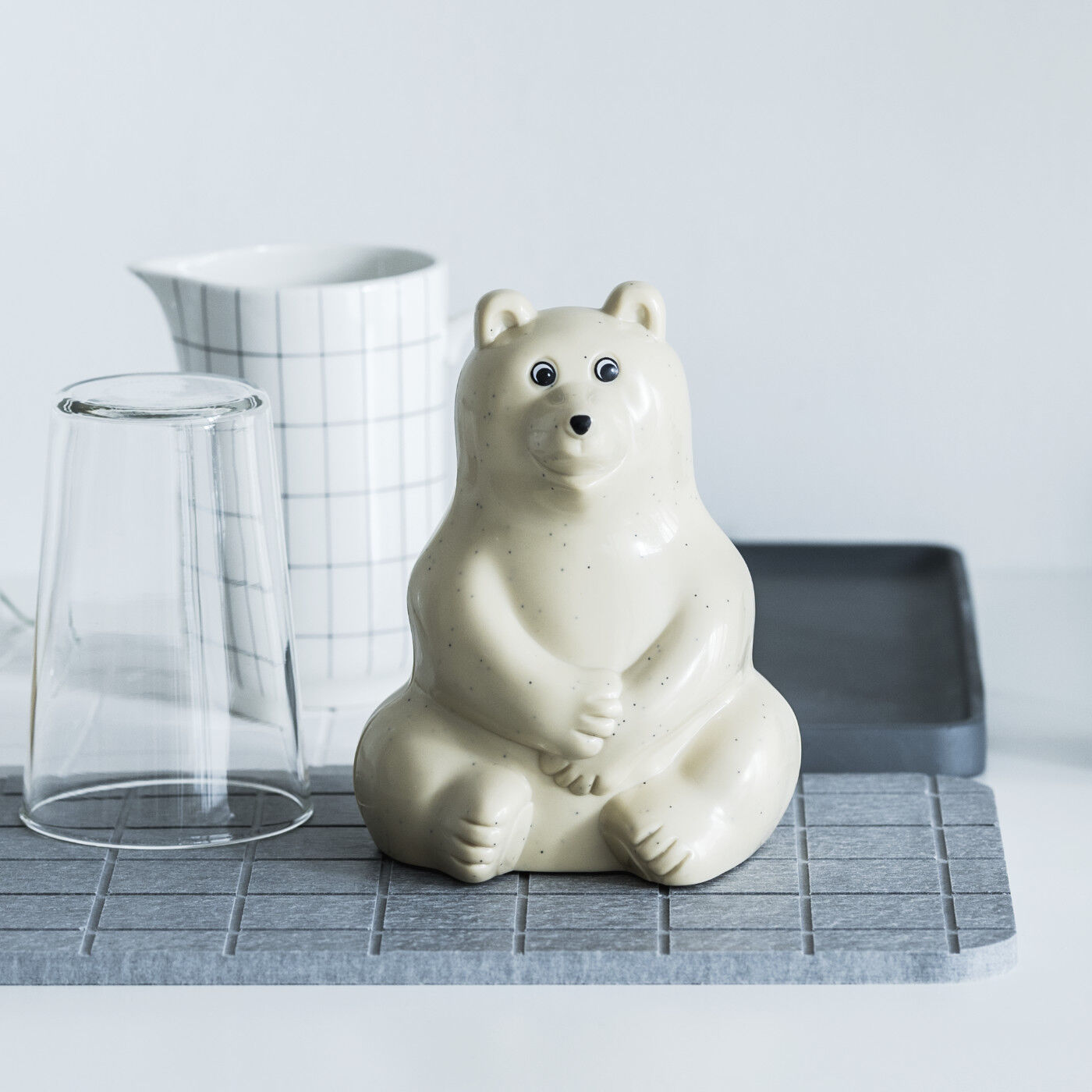 貯金箱 黒金具桧三重