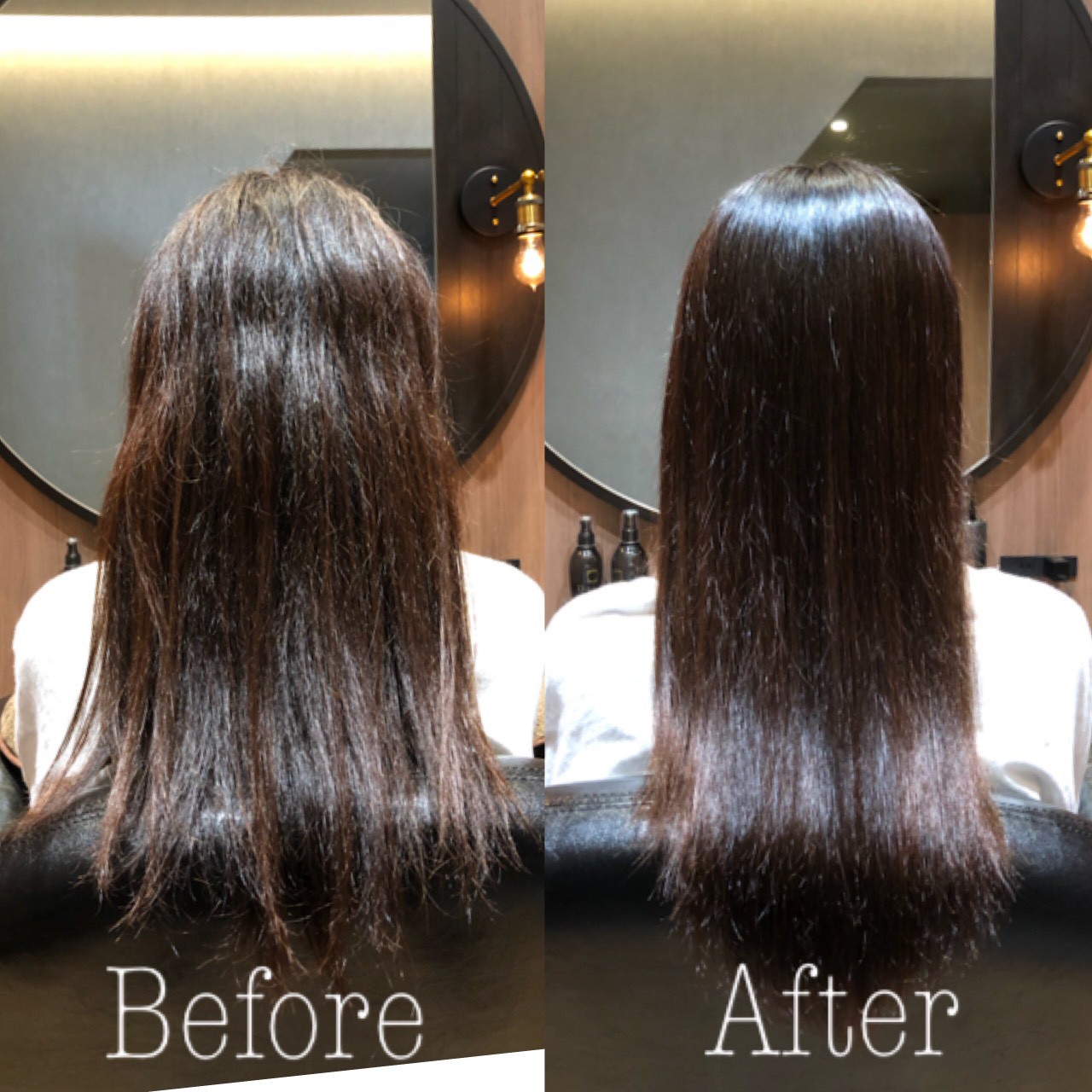 毛先がハネて、まとまりにくくなっていた髪が、収まりの良いツヤ髪ボブになりました。群馬県伊勢崎市の髪質改善美容室Dears ディアーズ