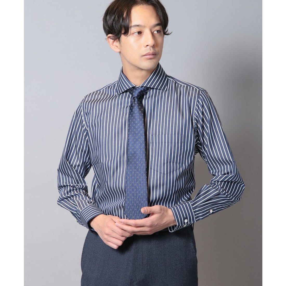 リネーム Rename インディゴストライプシャツネイビー×ブルー-ファッション通販 FASHION WALKER