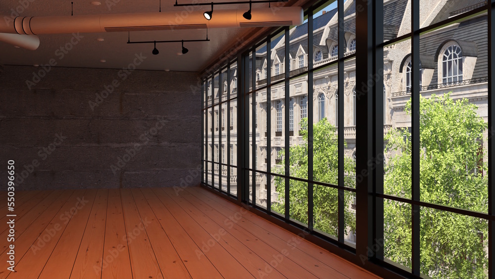 明るく洗練されたモダンリビングルームのオンラインミーティング背景のイラスト素材119068332- PIXTA