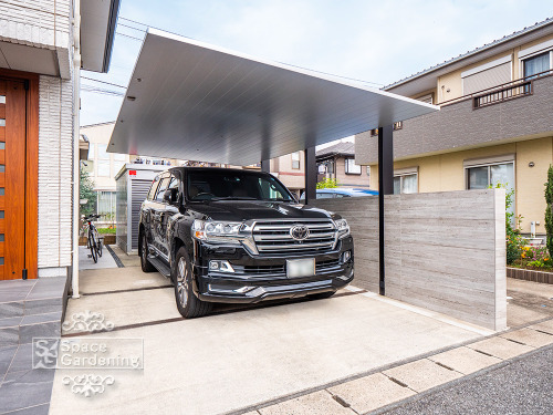 大阪・豊中市の造園・外構・エクステリアのフジ・エクステリア» Blog Archive » ラグジュアリーな大型ガレージのあるエクステリア