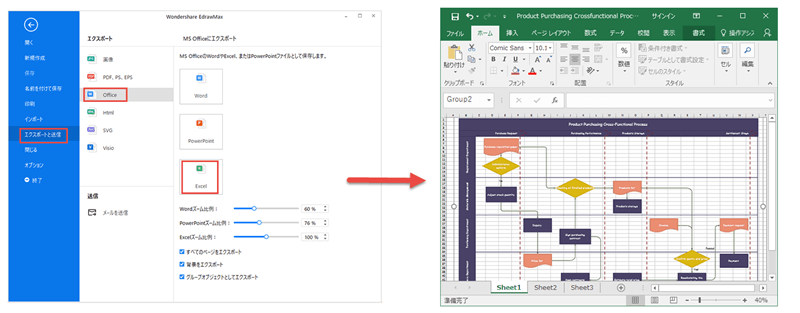配送管理 業務フローテンプレートの無料納品書テンプレート 8707 - デザインAC