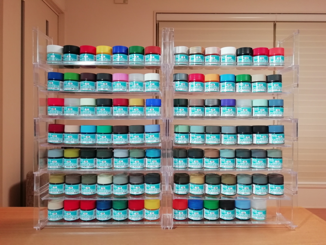 プラモデルの塗料ラック 棚 を100均の材料で自作してみたモデラー50