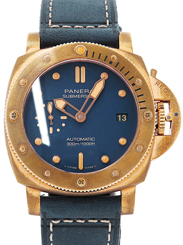 PANERAI パネライ『サブマーシブル ブロンゾ ブルーアビッソ』PAM01074 W番'20年製 メンズ 自動巻き6ヶ月保証 中古2022004090014 : メンズ腕時計高山質店 公式オンラインショップ