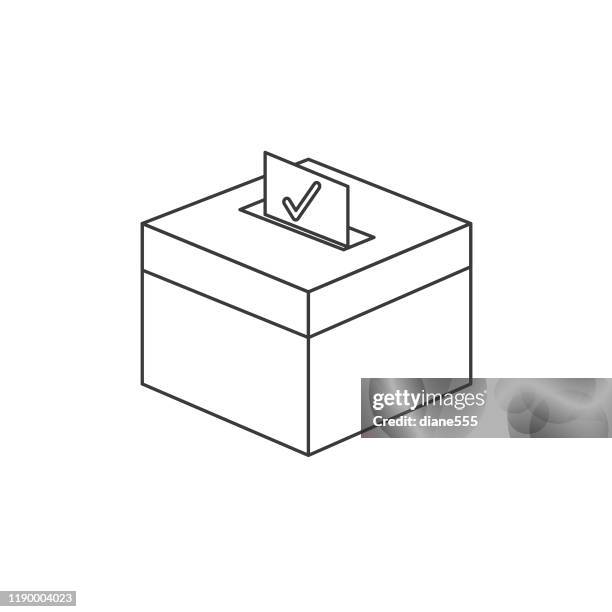 投票箱のアイコン。のイラスト素材・ベクター Image 92049886