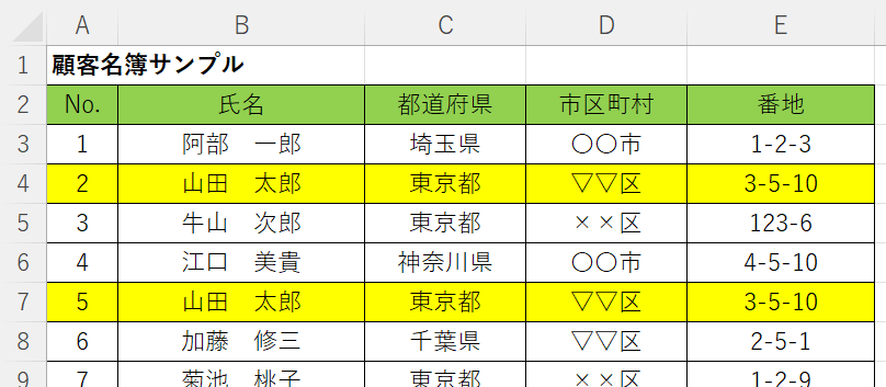 EXCEL術 2つの列から重複している値を探す方法販促支援コラム株式会社東具