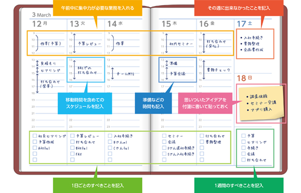無料Excelテンプレート 2025年度イベントスケジュール横方向・カラフル・３ヶ月１ページ・サンプル付きプラスブログ