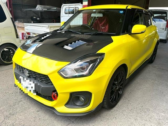 スズキ スイフトスポーツ リヤバンパースポイラー取付け エアロ取り付け 持ち込み取付 パーツ持ち込み パーツ塗装 パーツ取付 鈑金塗装 取付加工いわき市 カスタム カスタム塗装 バイクパーツ塗装 自転車パーツ塗装グーネットピット