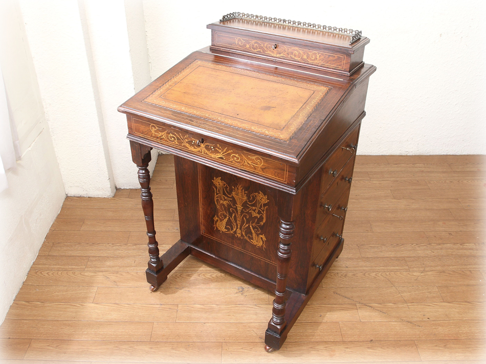 ダベンポートデスクアンティーク家具,デスク ブックケース,デスクイギリスアンティーク家具ショップ・通販ケントストア