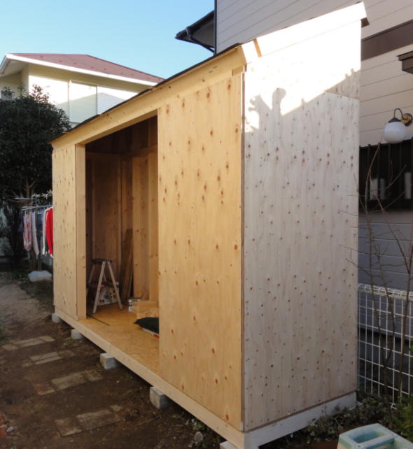 木造物置小屋、手作りＤＩＹ