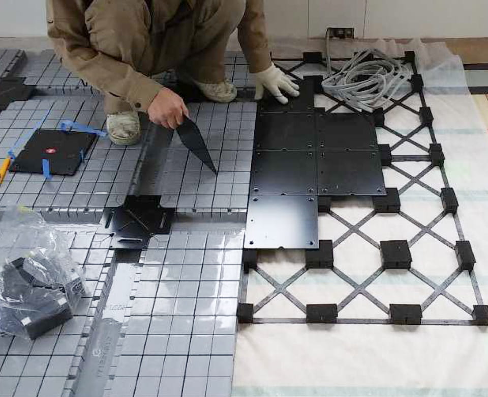 OAフロア床下配線工事オフィスレイアウト神戸兵庫大阪東京