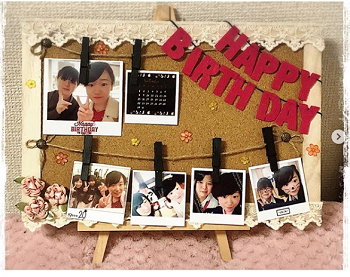 誕生日飾り♡コルクボードアレンジ♡メッセージボード♡バースデーボード