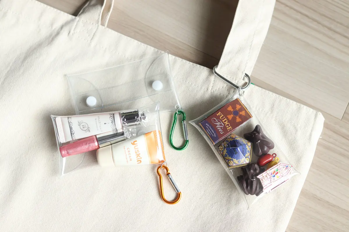 推し活 ダイソー クリアポーチ 3色セット