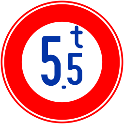 一方通行の道路標識地図に使えるフリー素材