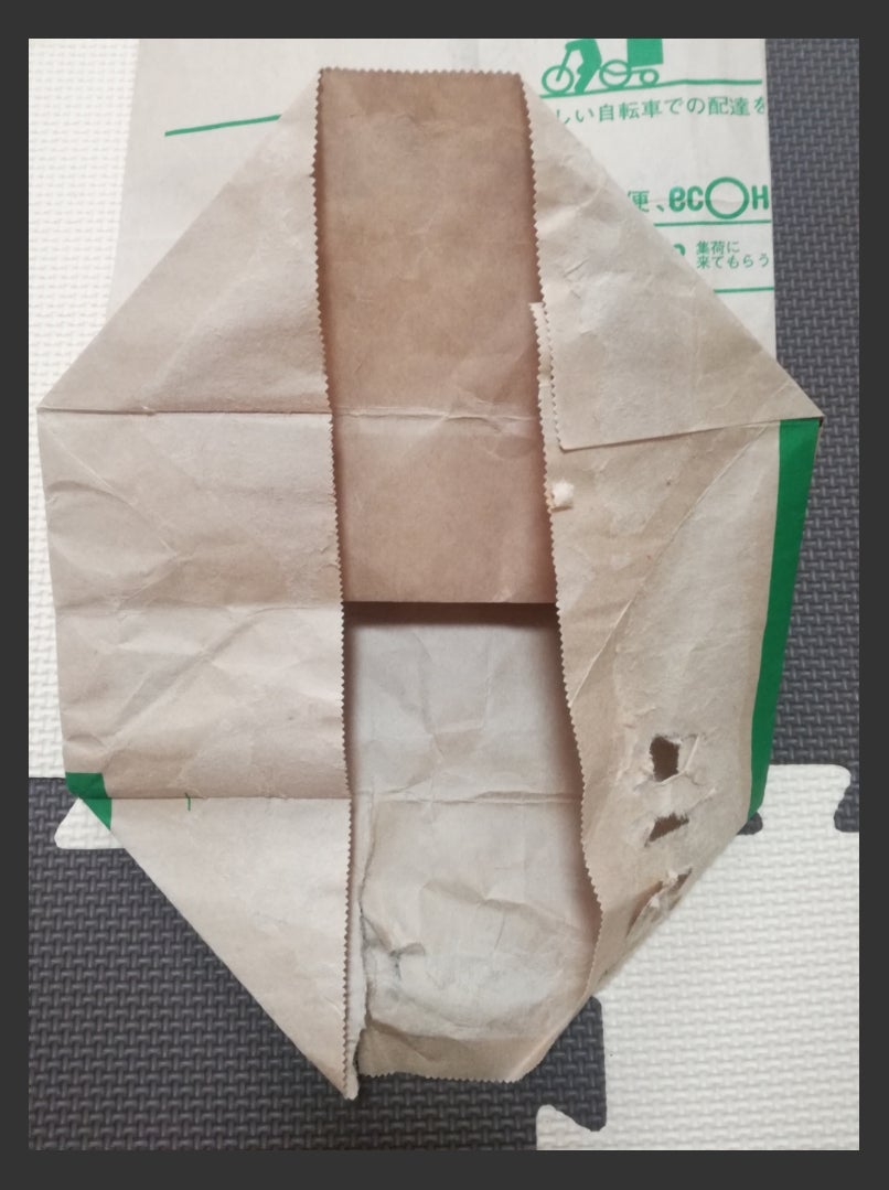 紙袋の大きさを変える 小さくするTikTok