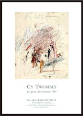貴重 正規品 サイトゥオンブリー Cy Twombly ポスター 中古 Cy Twombly 1997年展覧