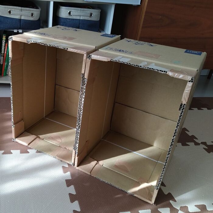 絵本棚をダンボールで作ろう♪子どもが使いやすく本好きになる収納の作り方オウチーク