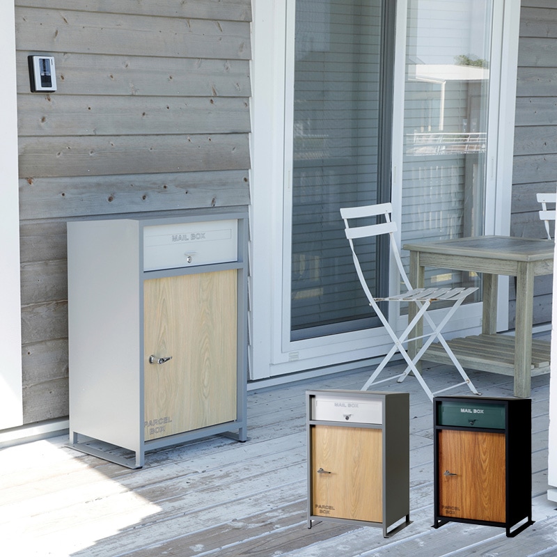 中古品 宅配ボックス 鍵付き戸建て 置き配 8008 ブラウン宅配ボックス シモーネ 大容量宅配 ボックス 置き配用ボックス 玄関 屋外 宅配BOX鍵付き 1段 戸建 荷物受け メール便 宅配便 宅配ポスト 配達 メールボックス ダイヤル 戸建て おしゃれダークグレー