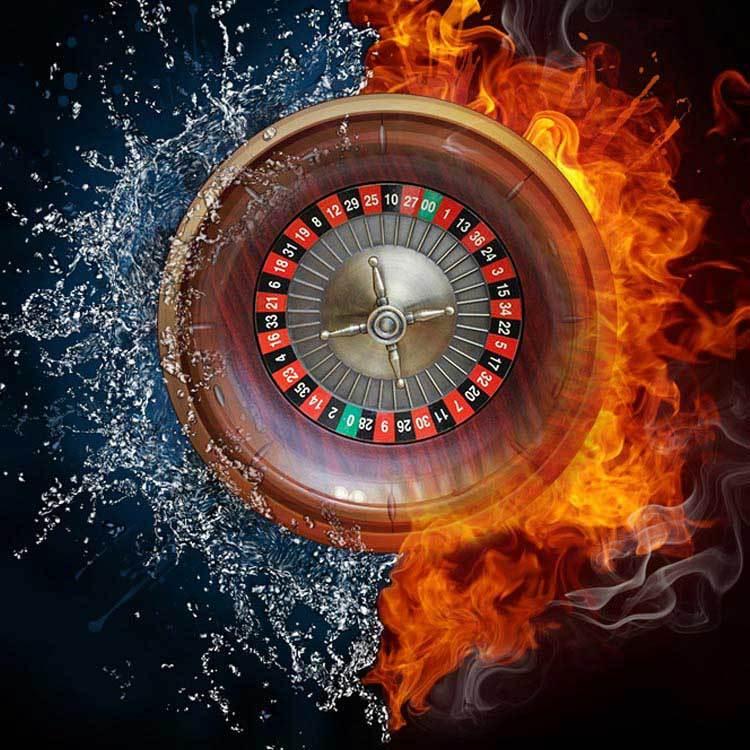 ヨーロッパのカジノルーレット。テーブルのスキームとレイアウト。デザインのテンプレート。オンラインゲーム。緑の背景に分離されたベクトルイラスト。Premiumベクトル素材