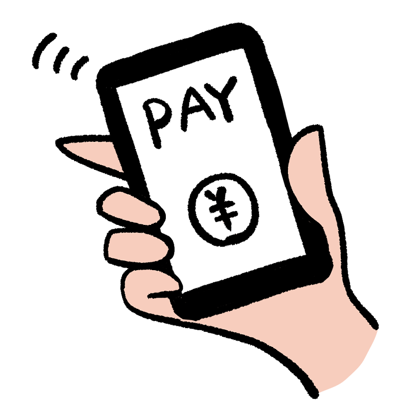 バーコード・電子決済・スマホ決済・レジ・キャッシュレス無料イラスト素材素材ラボ