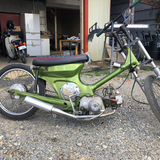 スーパーカブ90カスタム ボアアップ バーハン ボバー チョッパー クラシック ガソリンメーター ホンダ