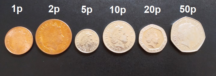 イギリス 350ポンド 紙幣 + 硬貨