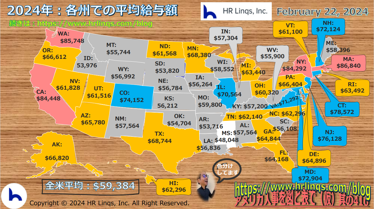 アメリカの平均年収GDP世界ランキングNo.1のアメリカの給与事情とは？ASIA to JAPAN海外大の日本語が話せる新卒理系 IT・機械・電気・電子 の就職支援