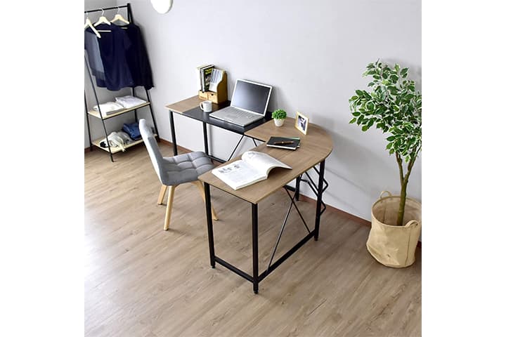 パソコンデスク L字デスク モニターアーム取付対応 L字型デスク 左右入替可能 ワークデスク 120cm幅タイプL字デスク merrily メラリーディスプレイ棚付き家具・インテリア通販公式 エアリゾーム