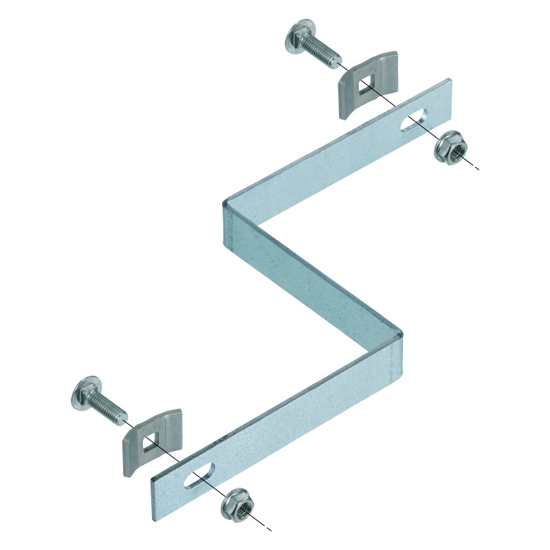 ネグロス電工 立ち上がりラック支持金具 QRタイプ用 QRS4N 779-10063の商品詳細ページ電材・架線金物の通販-電材39オンラインショップ
