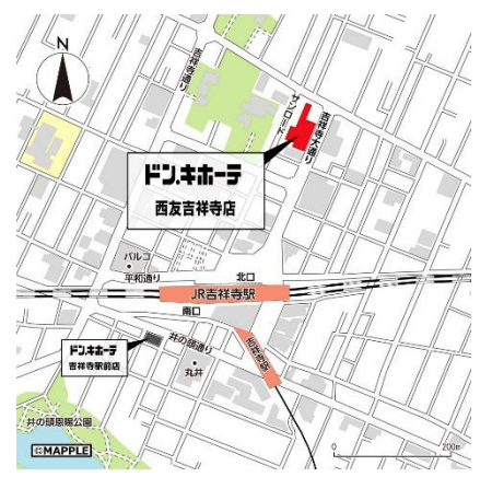 ドン・キホーテ ドンキ 吉祥寺駅前店 南口 のフロアガイドを紹介キチナビ