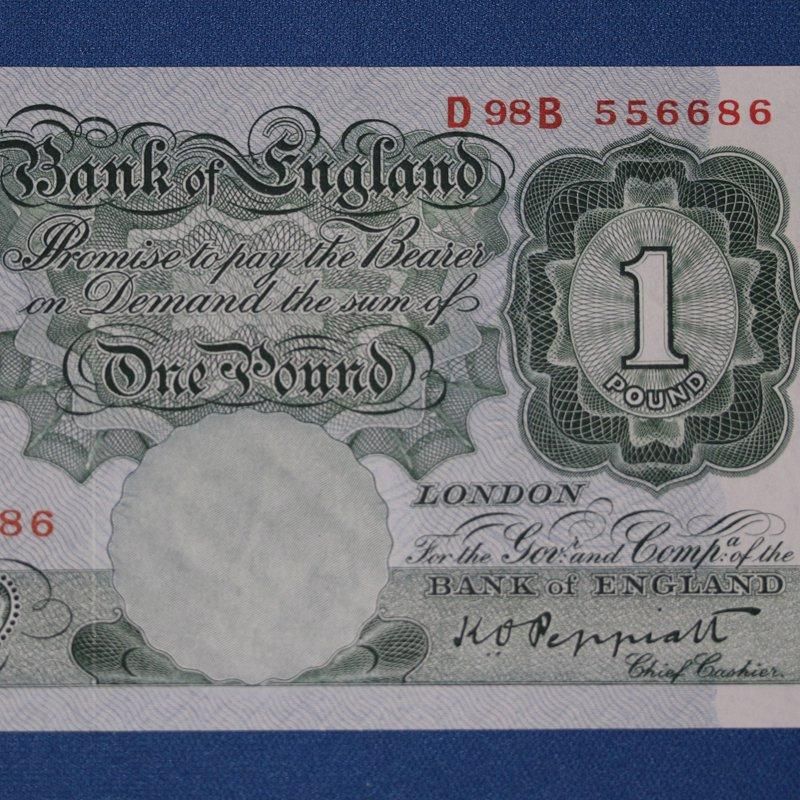 イギリス紙幣＆コイン 貴重？1ポンド紙幣！イギリスワーホリネット