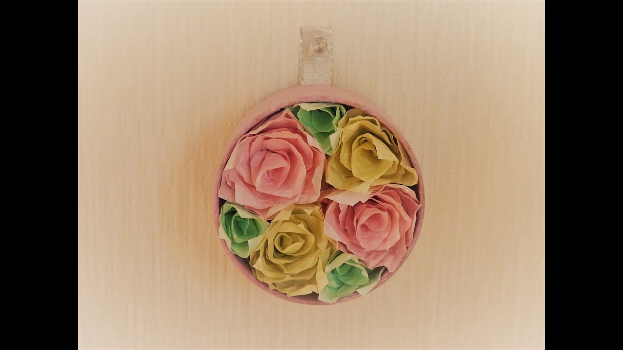 ガムテープの芯を使った春の飾り デイサービスの創作レク: 手作り TOY BOX