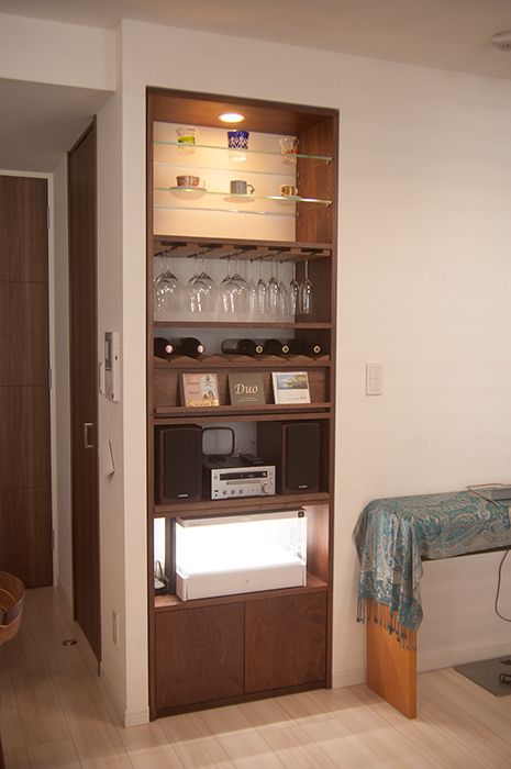 ワイングラスボード札幌オーダー家具・オーダーキッチン家具工房 旅する木