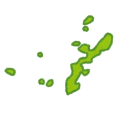 福岡県地図イラストのフリー素材イラストイメージ