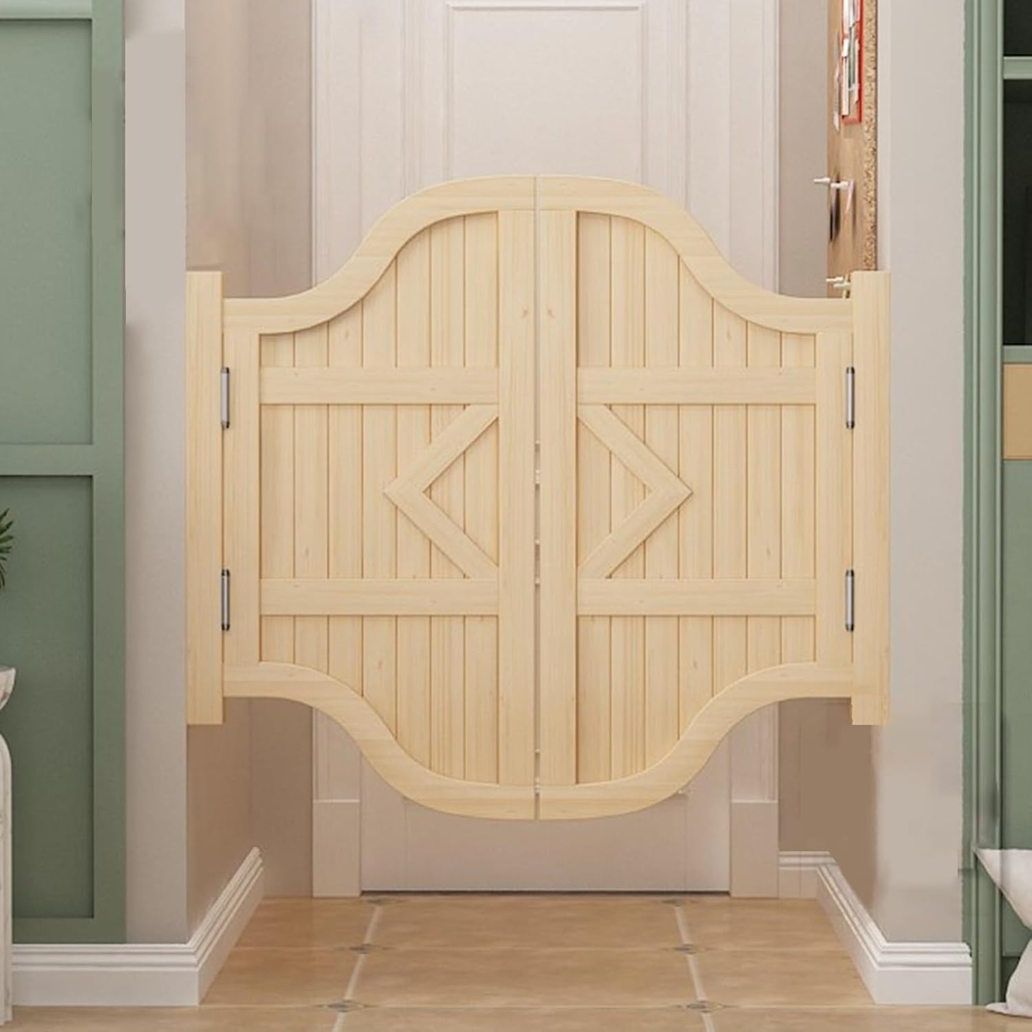 レトロなスイング ドア サロンフェンスドア ステンレス鋼の蝶番を使って、 オートクローズ木製カウボーイドア ハーフウエストドアを簡単Amazon.co.jp: スイングドア 木製の大きなスイング ドアの大広間, キッチン バスルーム 廊下 カフェ 大広間 ドア スイング、 ヒンジ