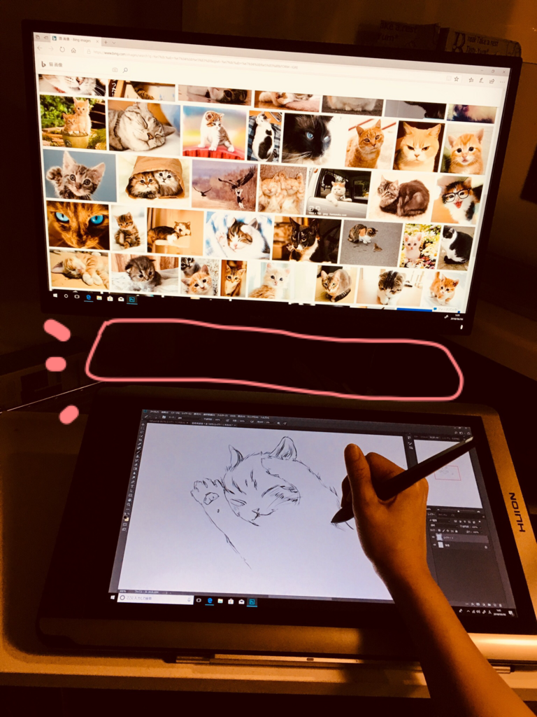 液タブ環境 液晶タブレットの配置環境 2022X