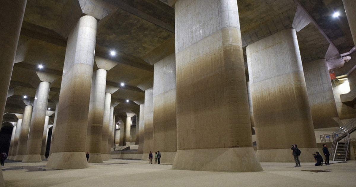 世界最大級の地下放水路: 首都圏外郭放水路探訪記能美防災株式会社