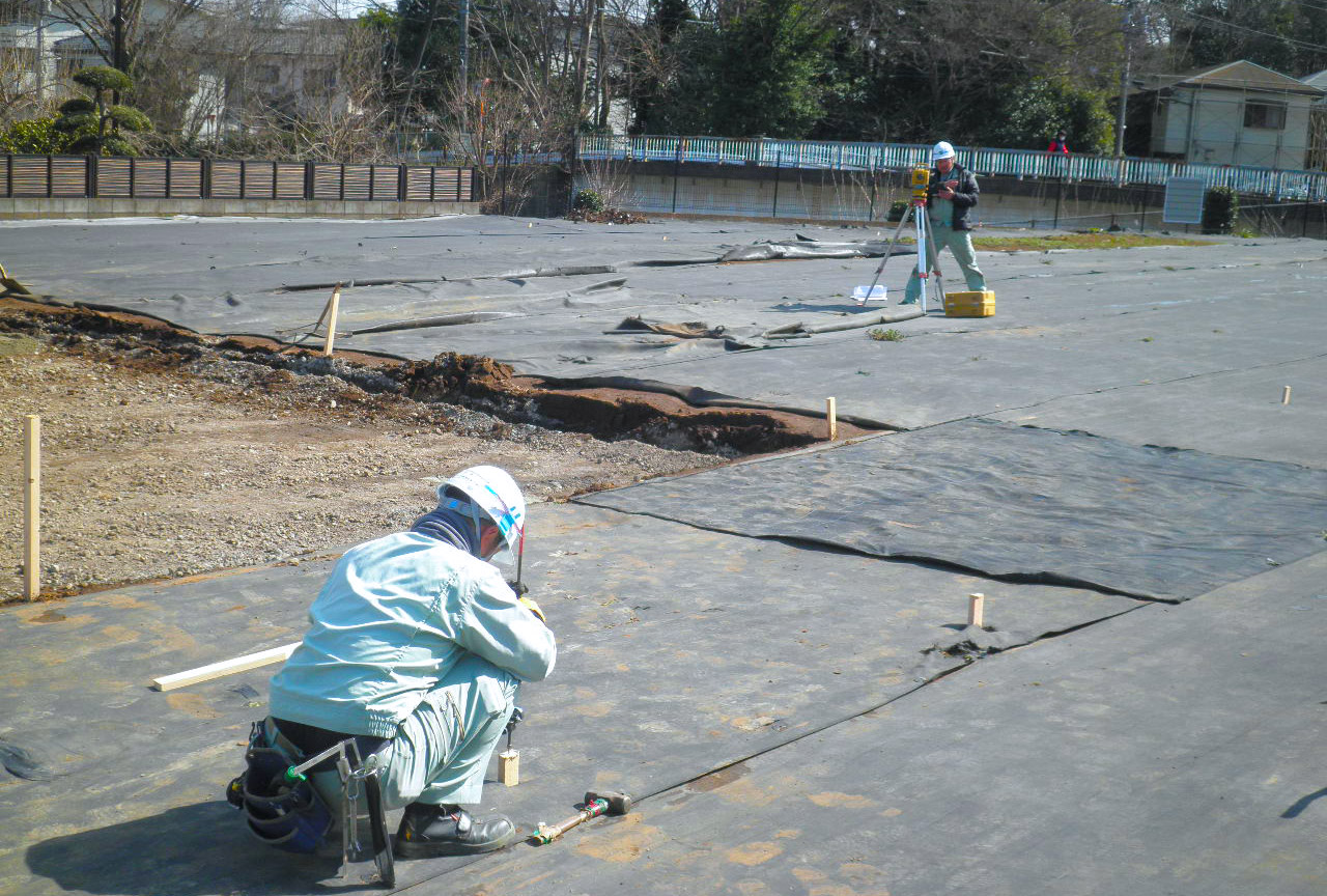 基礎工事:基準墨の出し方と注意すること 基礎工事:基準墨の出し方と注意すること ブログ ナガタ建設 注文住宅 福岡県太宰府市の工務店