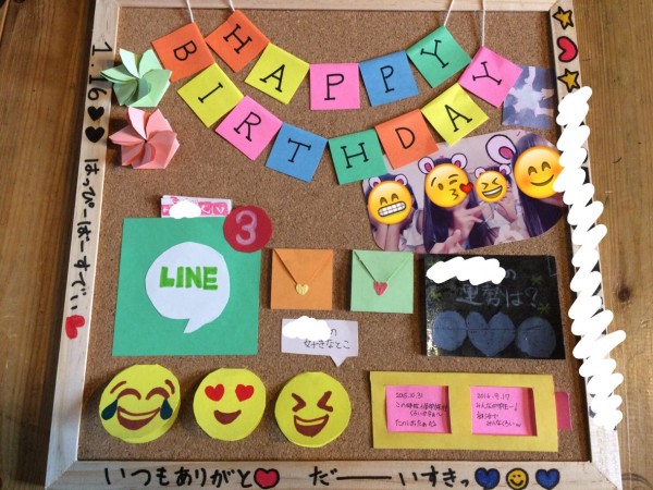 誕生日にぴったり！思い出コルクボードをプレゼント❕💝Nom de plume ノンデプルーム