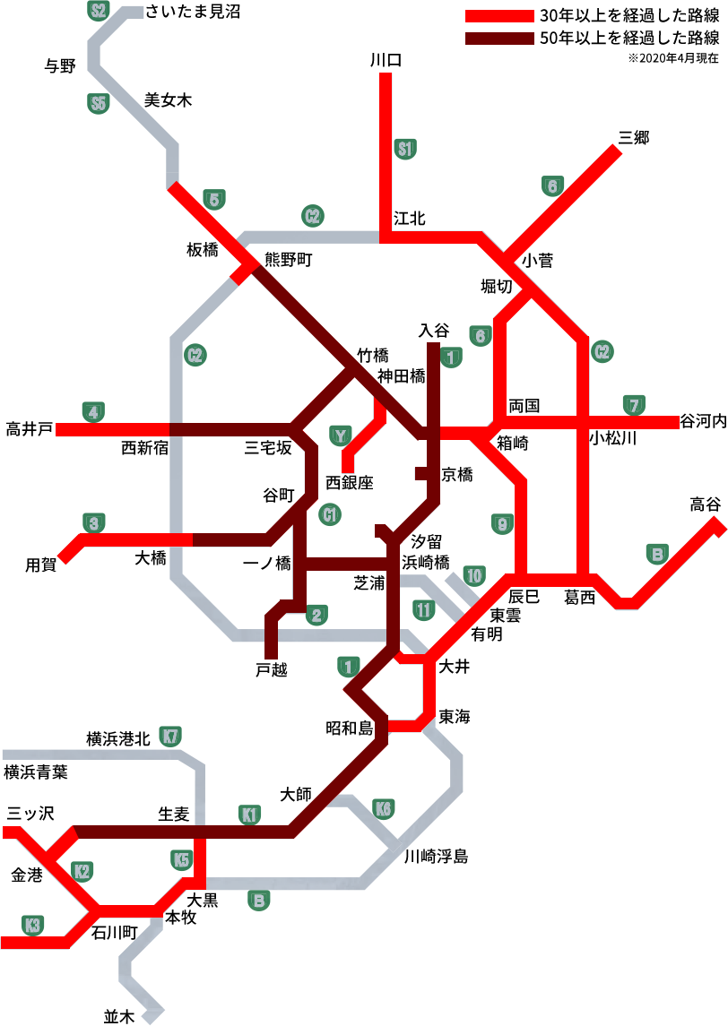 首都高、中央環状線 堀切・小菅JC間と板橋・熊野町JC間 4車線化日程発表NEXT MOBILITYネクストモビリティ