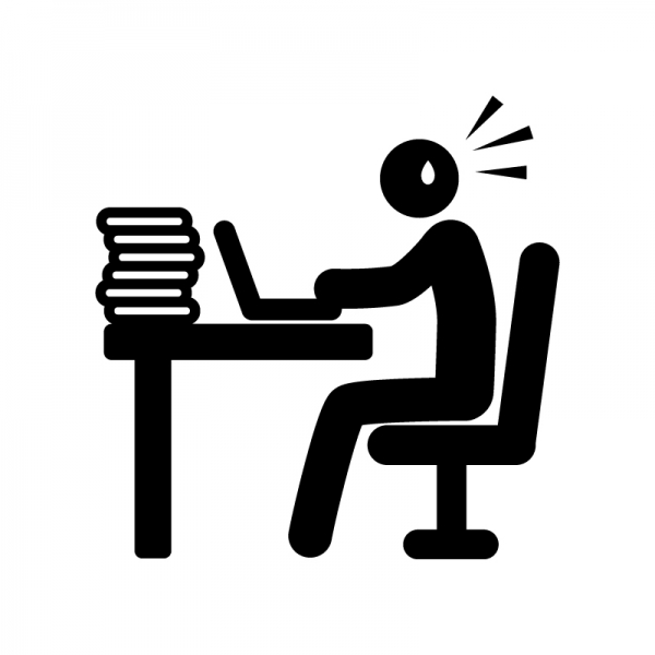 働く人のシルエットベクトルイラストのセット。のイラスト素材・ベクター Image 97075265