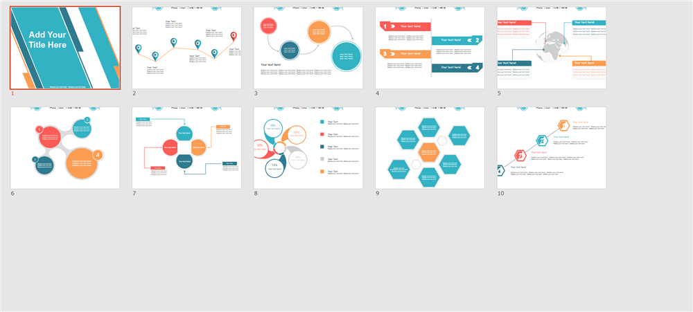ビジネスおしゃれパワーポイント無料テンプレート